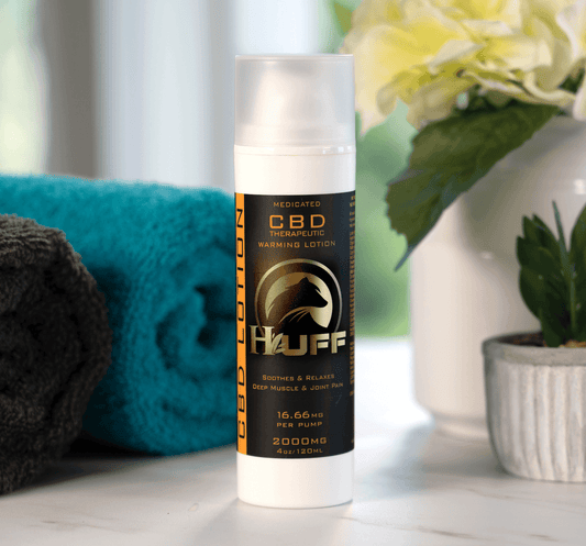 Huff Hemp | Heating CBD Pump Lotion 2000MG - HUFF HEMP