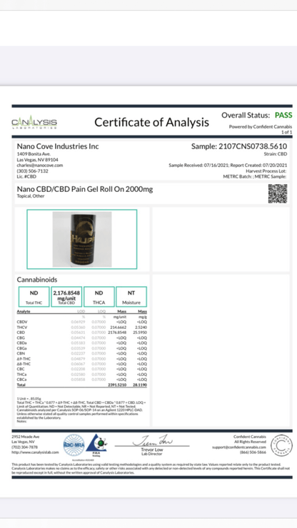 Huff Hemp | Heating Roll-On 2000mg - HUFF HEMP